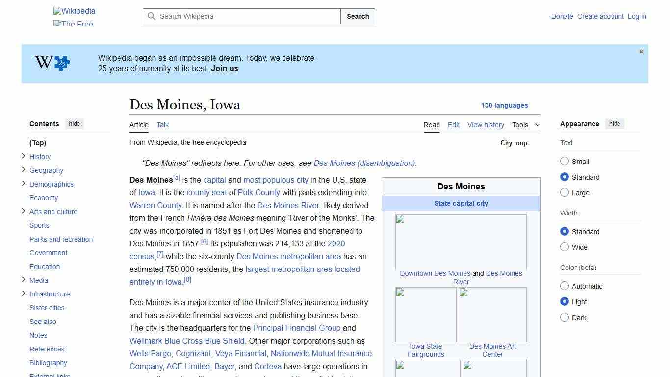 Des Moines, Iowa - Wikipedia